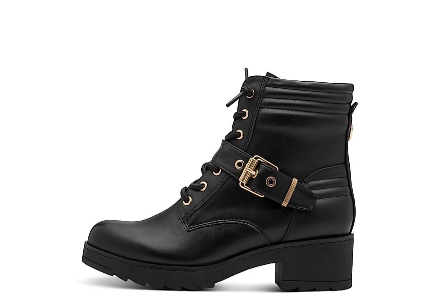 MARCO TOZZI Schnürstiefelette, Blockabsatz, Schnürboots, Herbstboots in veg günstig online kaufen