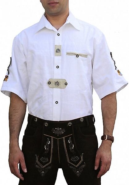 German Wear Trachtenhemd GW1257 Trachtenhemd für Lederhosen Edelwiß weiß günstig online kaufen