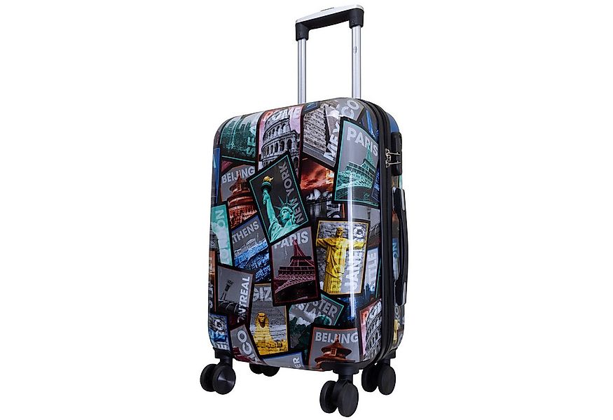 Trendyshop365 Hartschalen-Trolley City, bunter Koffer mit Motiv, 3 Größen, günstig online kaufen