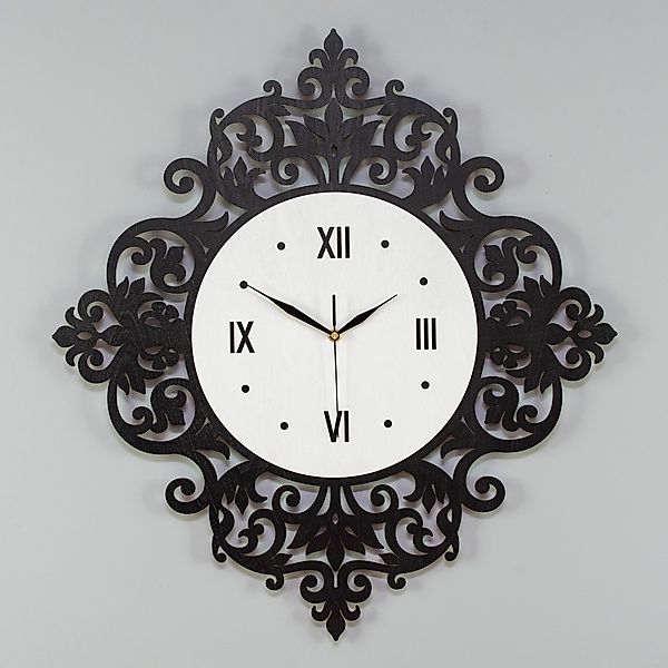 ORNAMENTI Wanduhr Grosse, vintage Wanduhr,Ornament, holz, günstig online kaufen