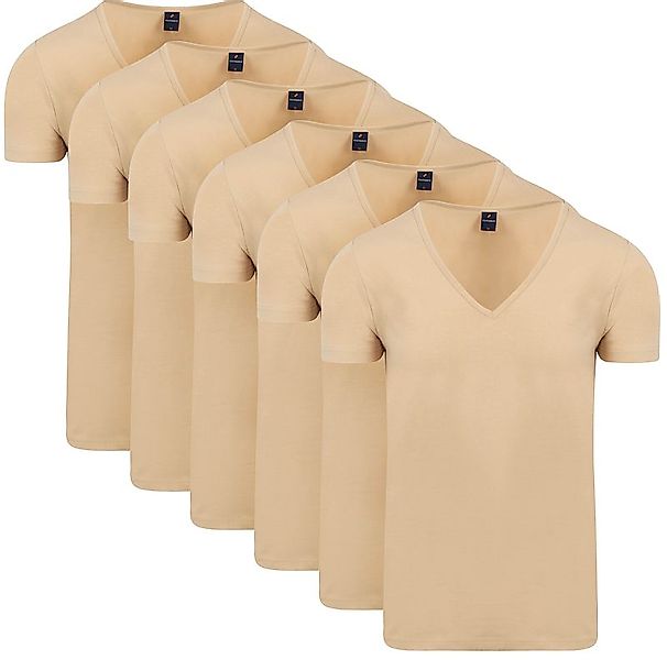 Suitable Vitaru Unsichtbares Unterhemd Tiefer V-Ausschnitt 6-Pack - Größe L günstig online kaufen