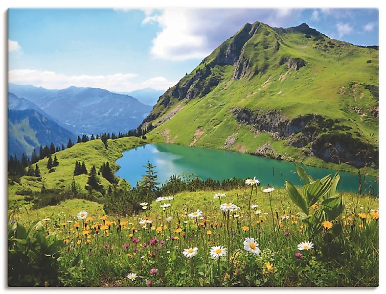 Artland Wandbild »Seealpsee«, Berge, (1 St.), als Leinwandbild, Poster, Wan günstig online kaufen