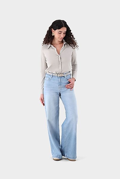 Hemdbluse aus Jersey günstig online kaufen