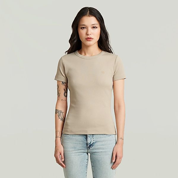 G-STAR T-Shirt "Slim Rib Wmn" in Rundhalsform günstig online kaufen