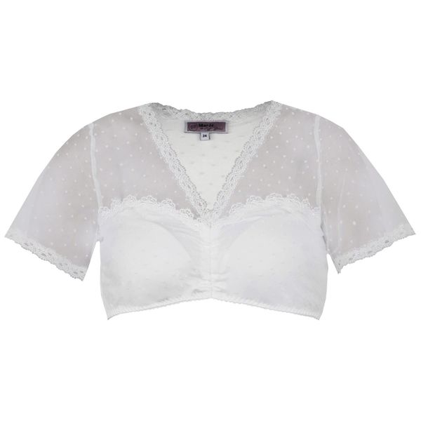 MarJo Dirndlbluse MarJo 'Anzing' Kurzarm, Offwhite günstig online kaufen
