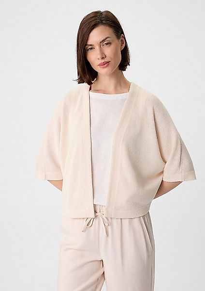 comma Cardigan T-Shirt Kurzer Strickcardigan aus Viskosemix mit Fledermausä günstig online kaufen