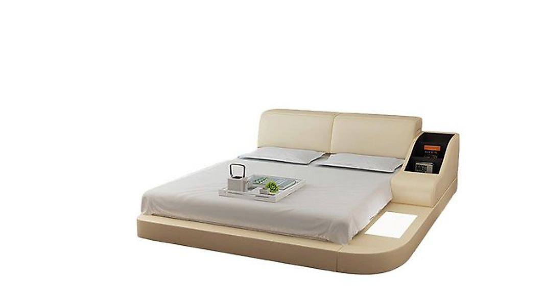 JVmoebel Bett Design Bett XXL Big Betten Leder Hotel Polster 160x200cm Mult günstig online kaufen