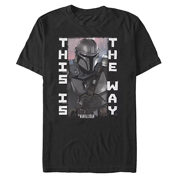 Star Wars - The Mandalorian - Mando Blaster Battle - Männer T-Shirt günstig online kaufen