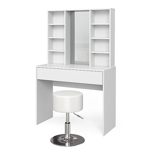 Vicco Schminktisch Alexa Weiß 93 cm mit Hocker günstig online kaufen