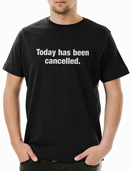 Urban Backwoods Print-Shirt Today Has Been Cancelled Herren T-Shirt Depress günstig online kaufen