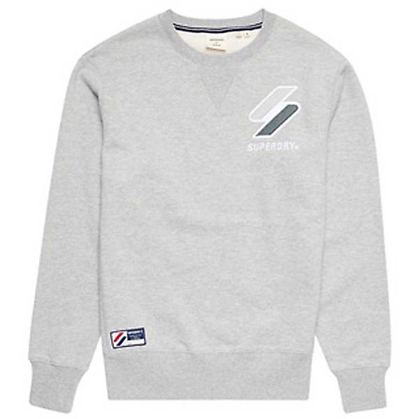 Superdry Code Logo Apq Crew Pullover XL Grey Marl günstig online kaufen