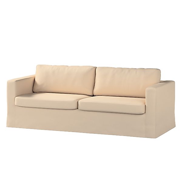 Bezug für Karlstad 3-Sitzer Sofa nicht ausklappbar, lang, creme-beige, Bezu günstig online kaufen