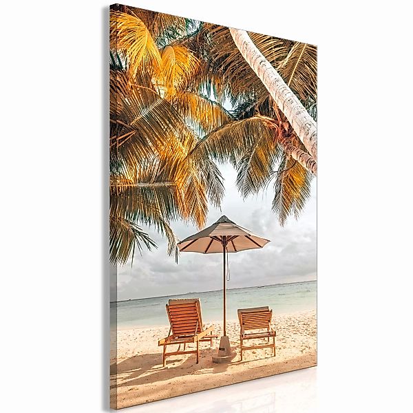 Wandbild - Palm Umbrella (1 Part) Vertical günstig online kaufen