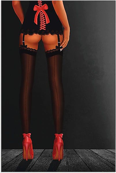 Artland Wandbild »Sexy Beine in High Heels« Frau 1 Stk. tlg. als Alubild, L günstig online kaufen