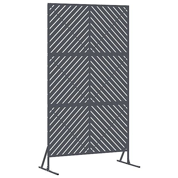 vidaXL Gartenzaun Sichtschutzscreen in Anthrazit, 100x50x180 günstig online kaufen