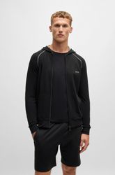 BOSS Kapuzensweatjacke "Mix&Match Jacket H" mit BOSS Stickerei auf der Brus günstig online kaufen