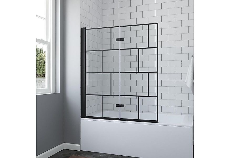 AQUABATOS Badewannenfaltwand Badewannenaufsatz Duschwand für Badewanne ohne günstig online kaufen