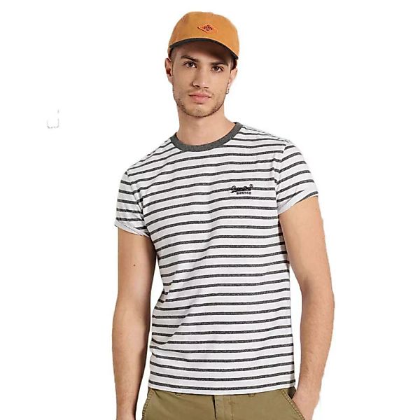Superdry Orange Label Stripe Kurzarm T-shirt XL Black Grit Stripe günstig online kaufen