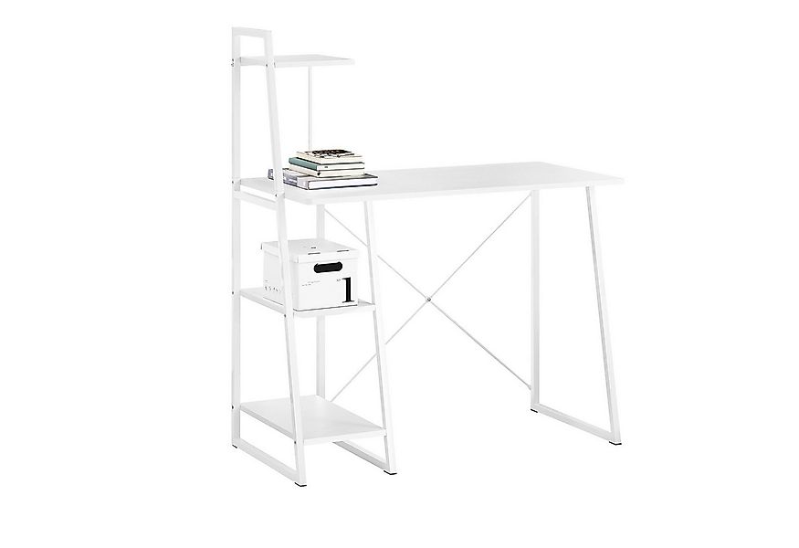 SoBuy Schreibtisch FWT29, Computertisch Arbeitstisch mit 3 Ablageflächen Sc günstig online kaufen