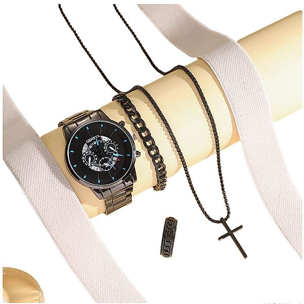 ibettertec Quarzuhr Herren Stahl Gürtel Uhr günstig online kaufen