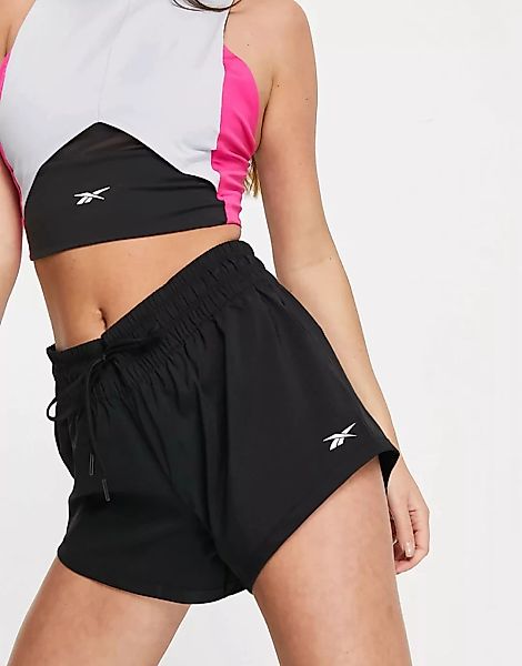 Reebok Training - Lockere Web-Shorts in Schwarz günstig online kaufen