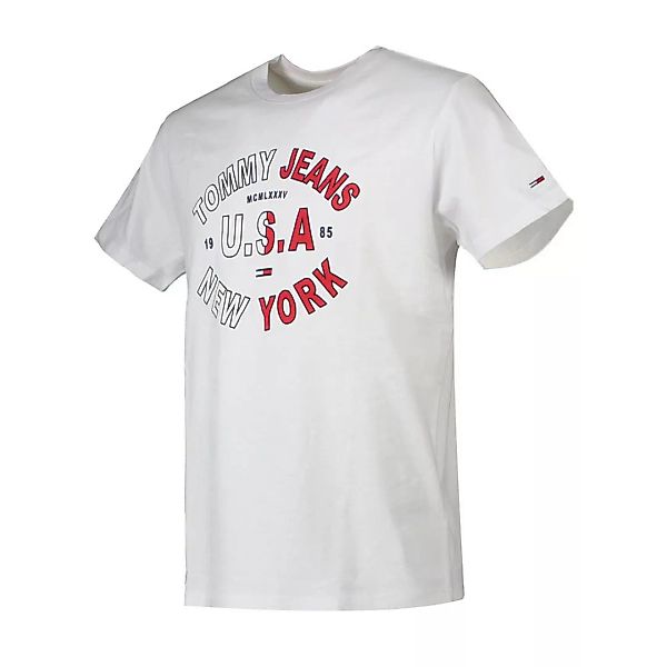 Tommy Jeans Arched Graphic Kurzärmeliges T-shirt M White günstig online kaufen