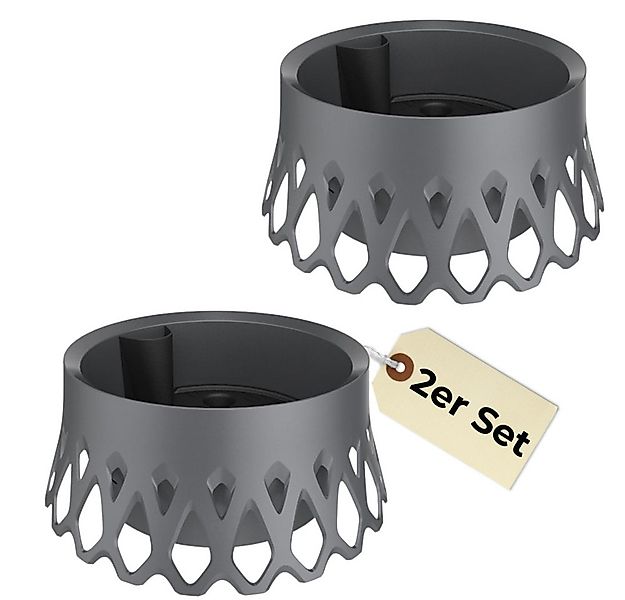 GarPet Pflanzschale 2x Grabschale für Friedhof Pflanzschale Grab Vase anthr günstig online kaufen
