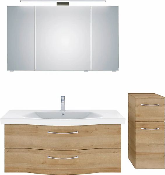 Saphir Badmöbel-Set »6005 Sprint 3-teilig, Keramik-Waschtisch mit LED-Spieg günstig online kaufen