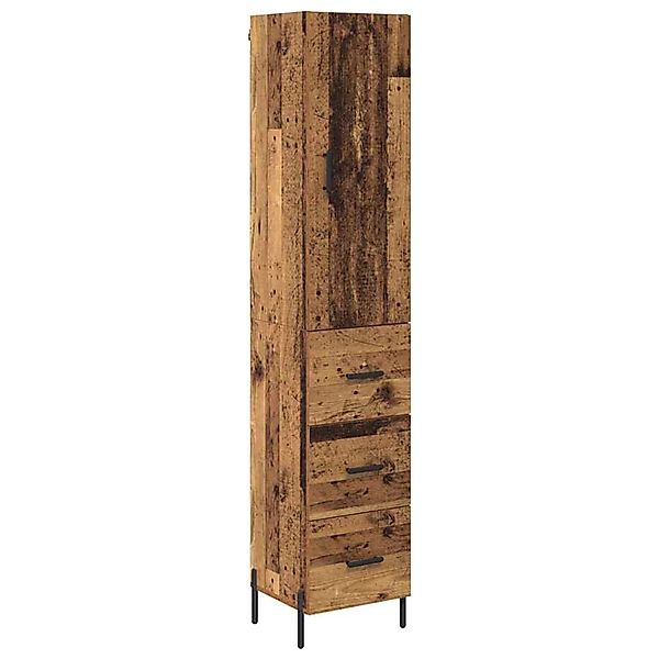 vidaXL Highboard Altholz 34,5 x 34 x 180 cm Holzwerkstoff 3415706 günstig online kaufen