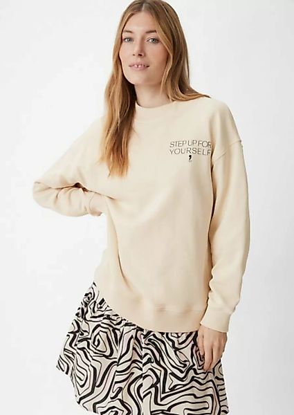 comma casual identity Sweatshirt Sweatshirt mit Statement-Print Strassstein günstig online kaufen