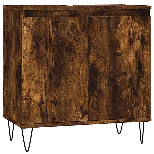vidaXL Badschrank Räuchereiche 58x33x60 cm Holzwerkstoff 831585 günstig online kaufen