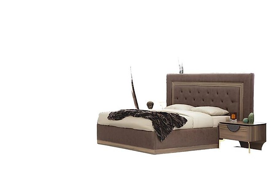 Xlmoebel Bett Vollkommenes Schlafzimmer-Ensemble: 4-teiliges Set mit Bett, günstig online kaufen