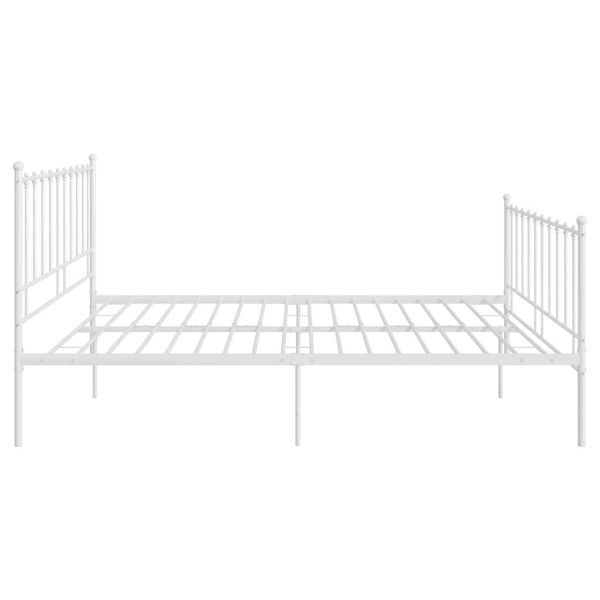 vidaXL Bett Bett Weiß Metall 140x200 günstig online kaufen