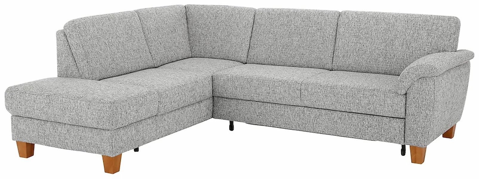 Home affaire Ecksofa "Alta L-Form" mit Federkern und Kontrastnaht, Füße Buc günstig online kaufen