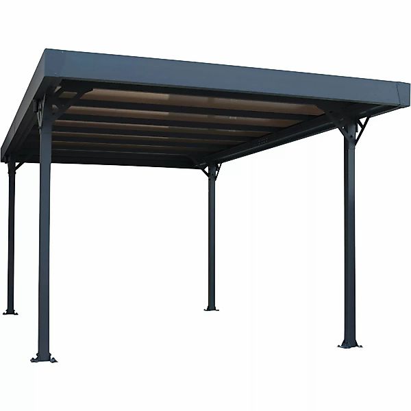 Canopia Carport Palma 5000 Aluminium 496 cm x 292 cm x 223 cm Grau günstig online kaufen