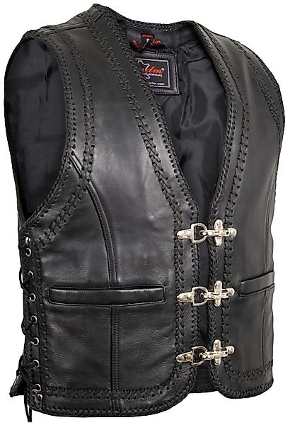 MDM Lederweste Herren Motorrad Biker Lederweste günstig online kaufen