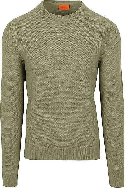 Suitable Pullover Structure Slub Olivgrün - Größe XXL günstig online kaufen