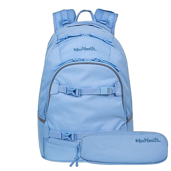 McNeill Schulranzen Schulrucksack MILO Blau 2-teilig günstig online kaufen
