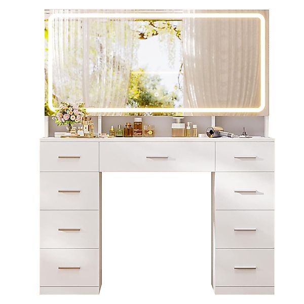 MSMASK Schminktisch mit LED Beleuchtung, XXL günstig online kaufen