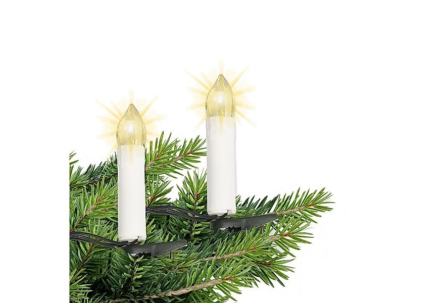 Gartenpirat LED-Lichterkette 14,5m 30 LED-Kerzen warmweiß Timer Weihnachtsb günstig online kaufen