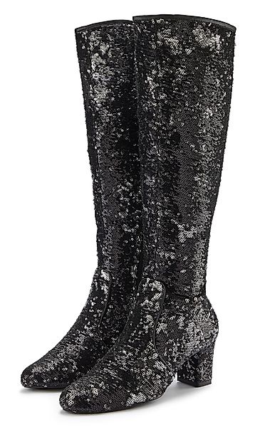 LASCANA Belle Affaire Paillettenverzierter Langschaftstiefel, Stiefel günstig online kaufen