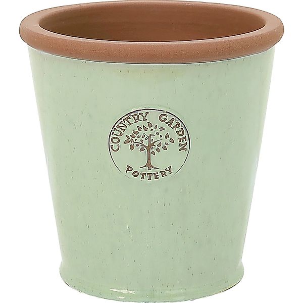 Pflanztopf Country Garden Pottery Keramik Grün-Beige 19 cm x 19 cm x 19 cm günstig online kaufen