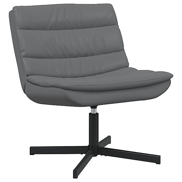 vidaXL Relaxsessel Drehstuhl Grau Kunstleder Mittel günstig online kaufen