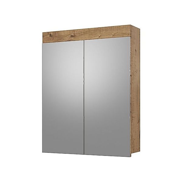 Vicco Badspiegelschrank Luna Eiche 60 x 77 cm günstig online kaufen
