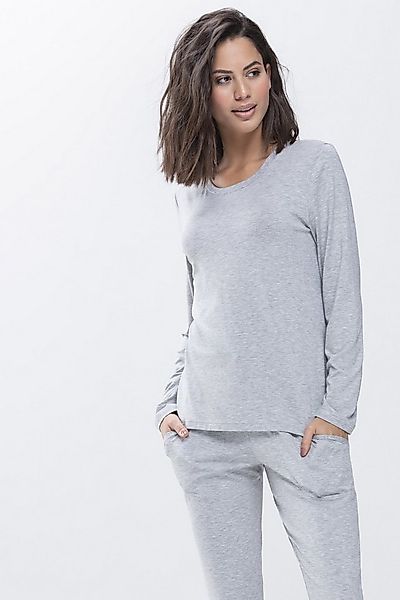 Mey Pyjamaoberteil Mey female Shirt langarm Serie Sleepy & Easy Uni (1-tlg) günstig online kaufen