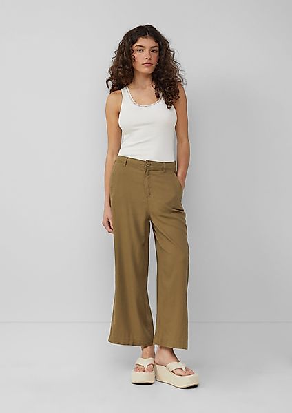 QS Chinos Hose Culotte aus Leinenmix günstig online kaufen