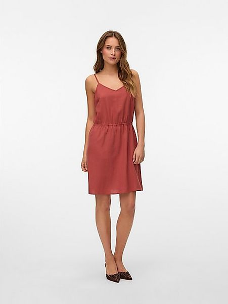 Vero Moda Trägerkleid VMMYMILO SINGLET SHORT DRESS WVN GA mit Leinen günstig online kaufen