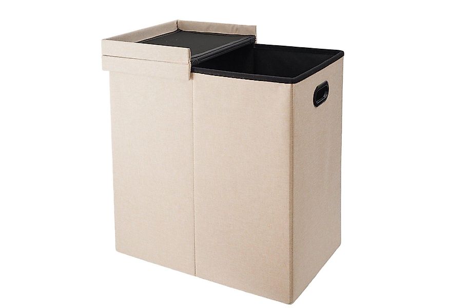 Zedelmaier Wäschekorb 115L Wäschekorb mit Deckel und Innenfächern (XYL6138) günstig online kaufen