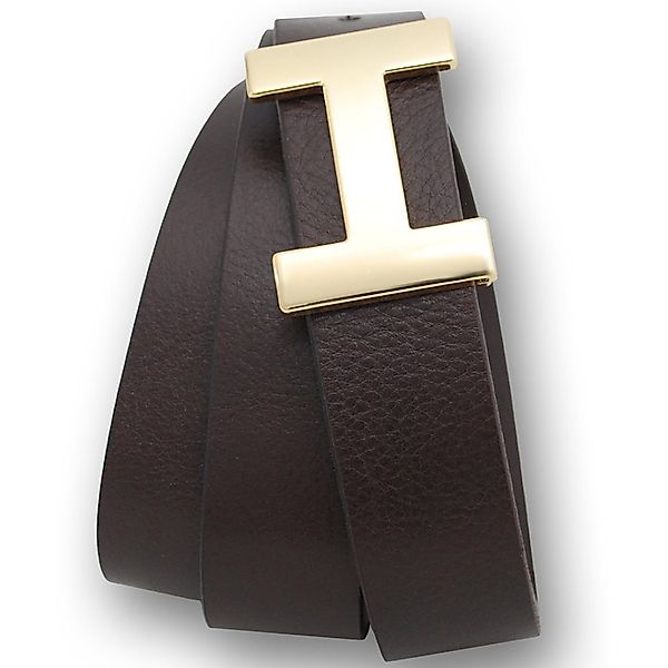 VITTOZZI Ledergürtel Gürtel, Buffalo 3cm, gold günstig online kaufen