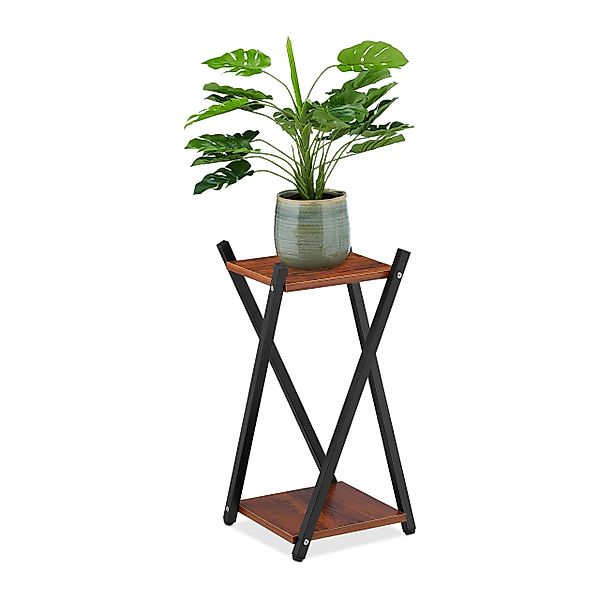 relaxdays Blumenhocker Blumenständer mit 2 Ebenen, günstig online kaufen
